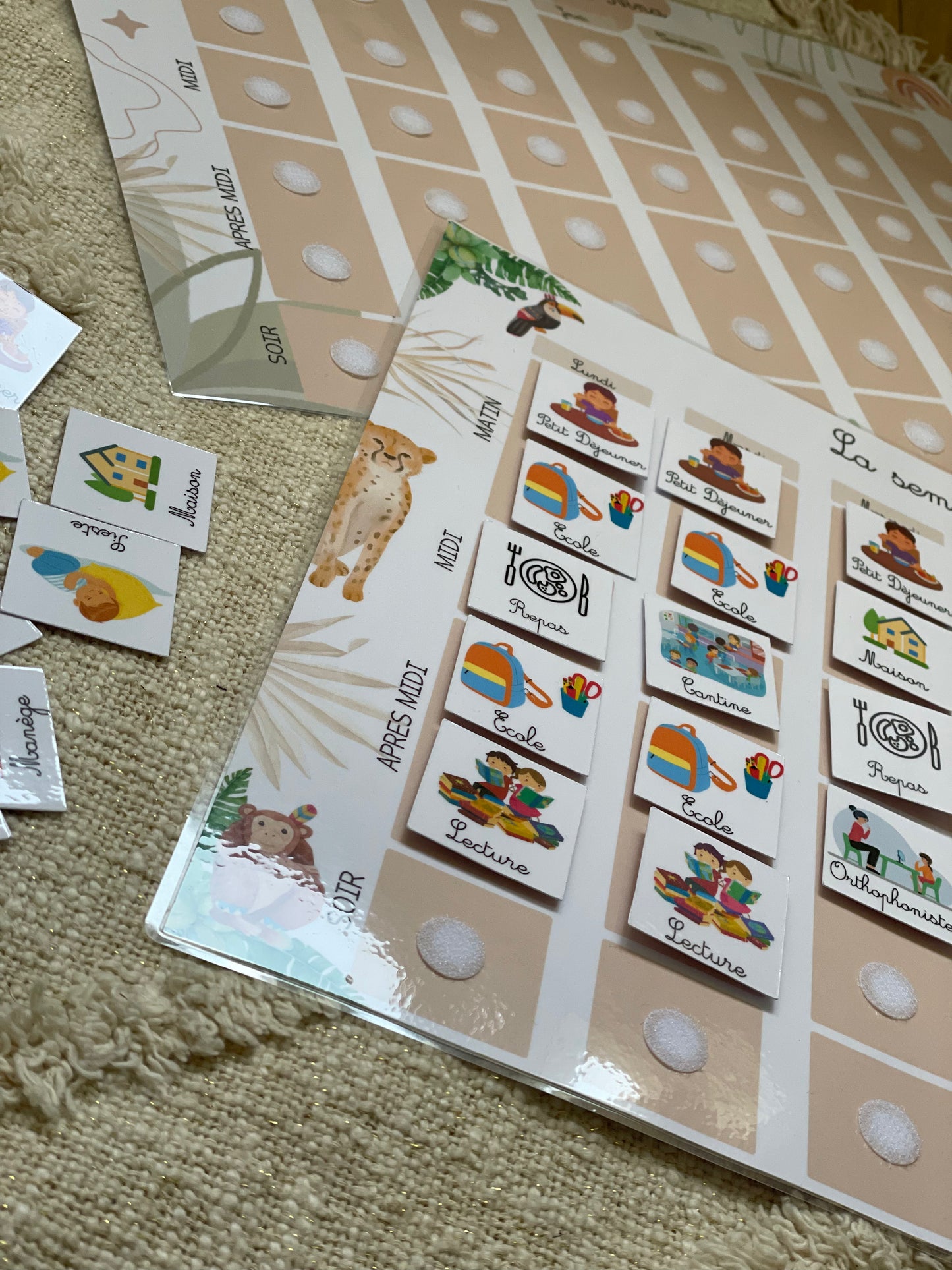 Semainier pour enfant personnalisable