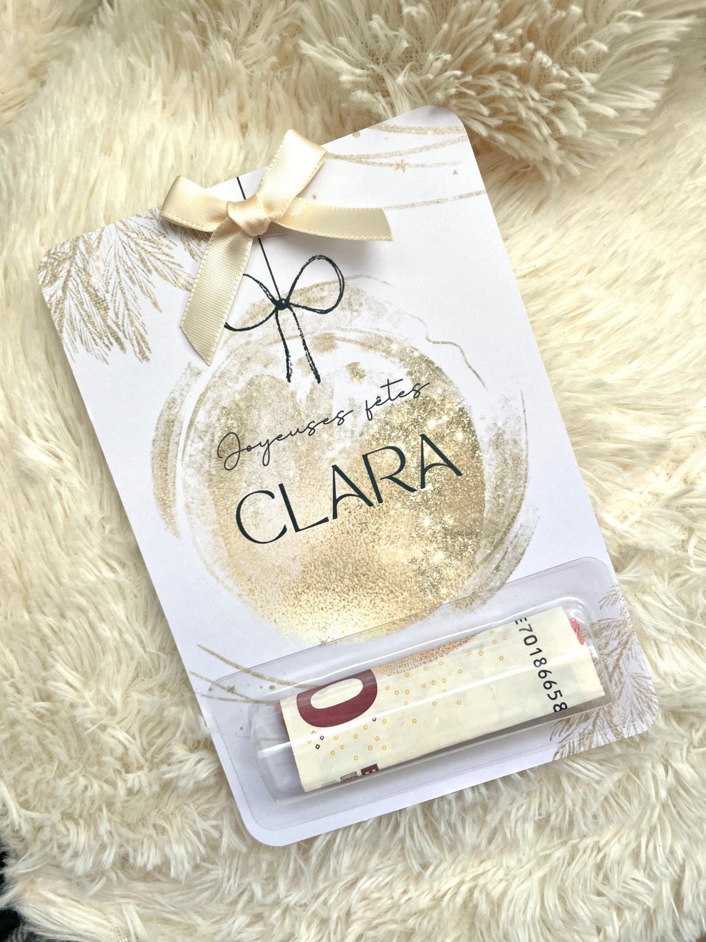 Carte Cadeaux encoche billet - L’Atelier Personnalisé