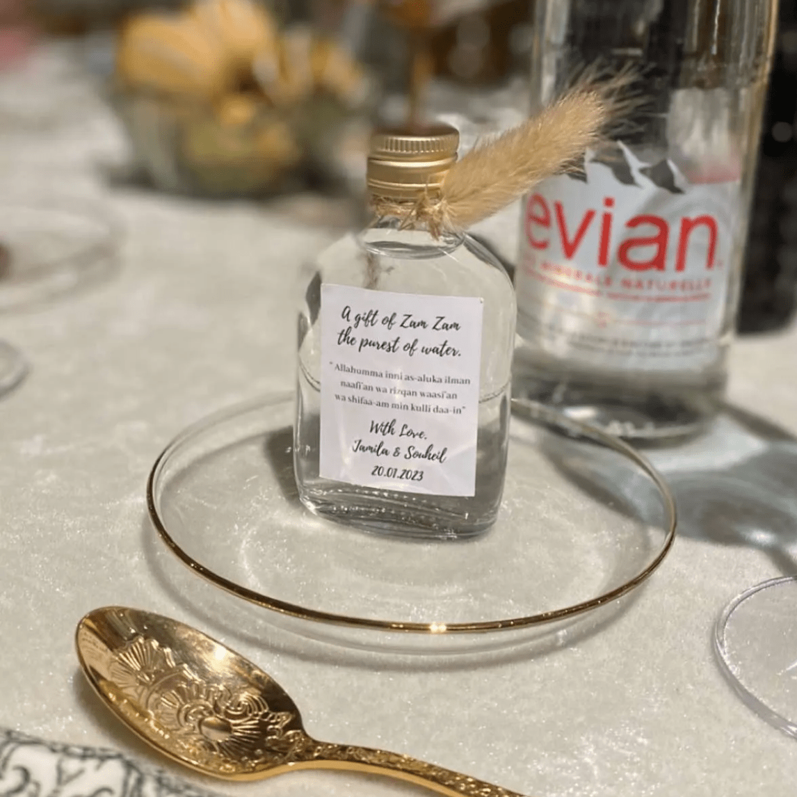 Lot'Etiquettes pour fiole d'eau de Zem Zem - L’Atelier Personnalisé