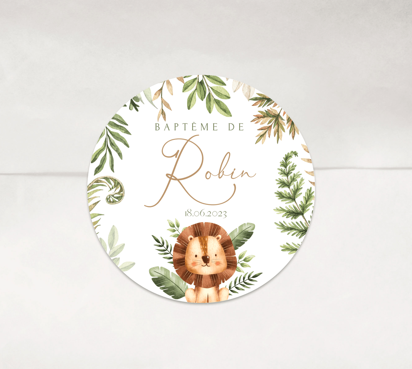 Stickers autocollant Jungle Lion - L’Atelier Personnalisé