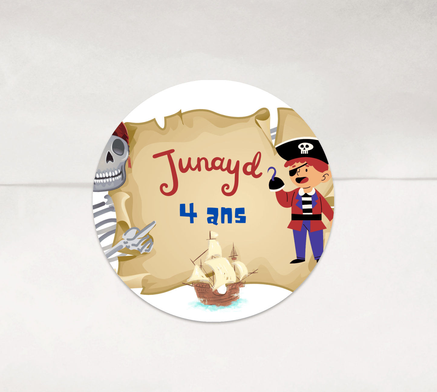 Stickers autocollant Pirate - L’Atelier Personnalisé