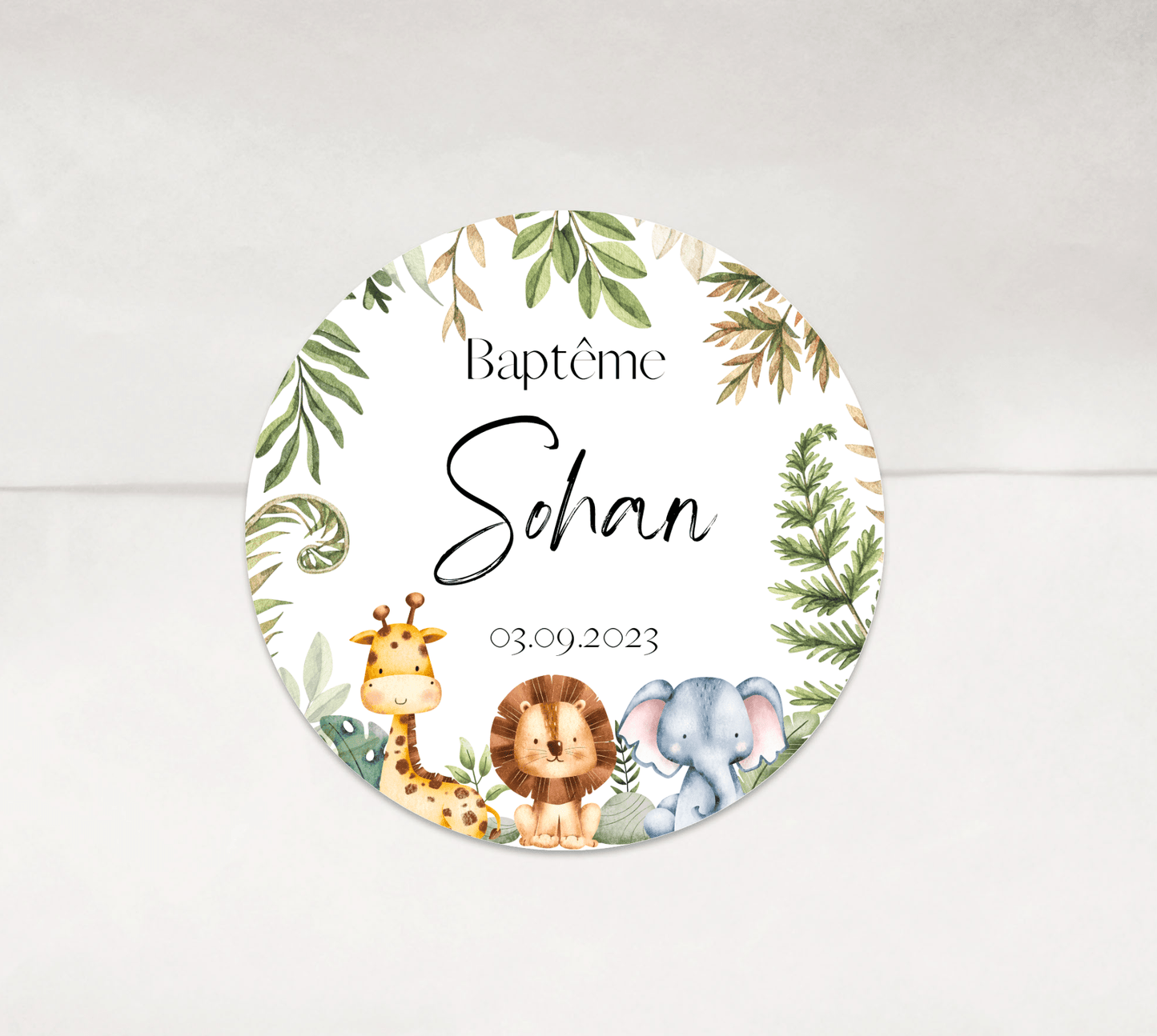 Stickers autocollant Savane Multiples animaux - L’Atelier Personnalisé