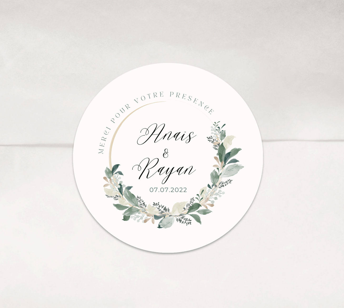 Stickers mariage fleuri - L’Atelier Personnalisé