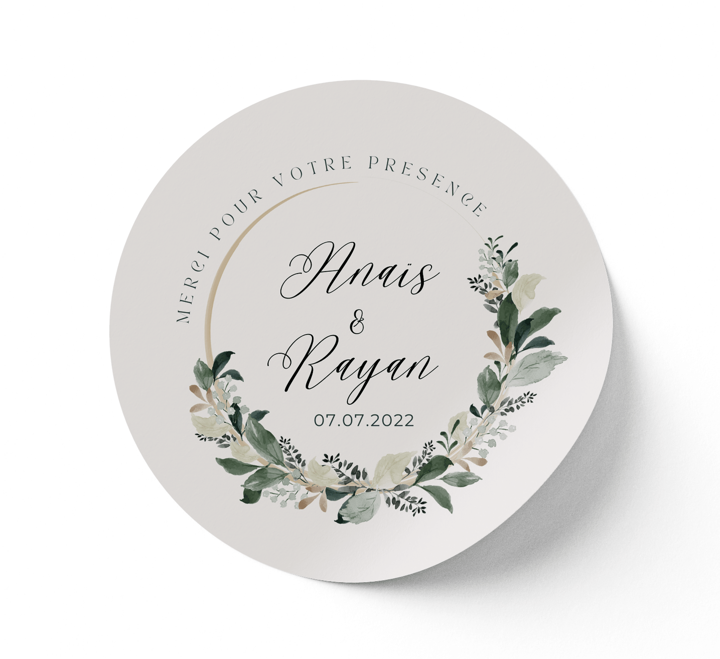 Stickers mariage fleuri - L’Atelier Personnalisé
