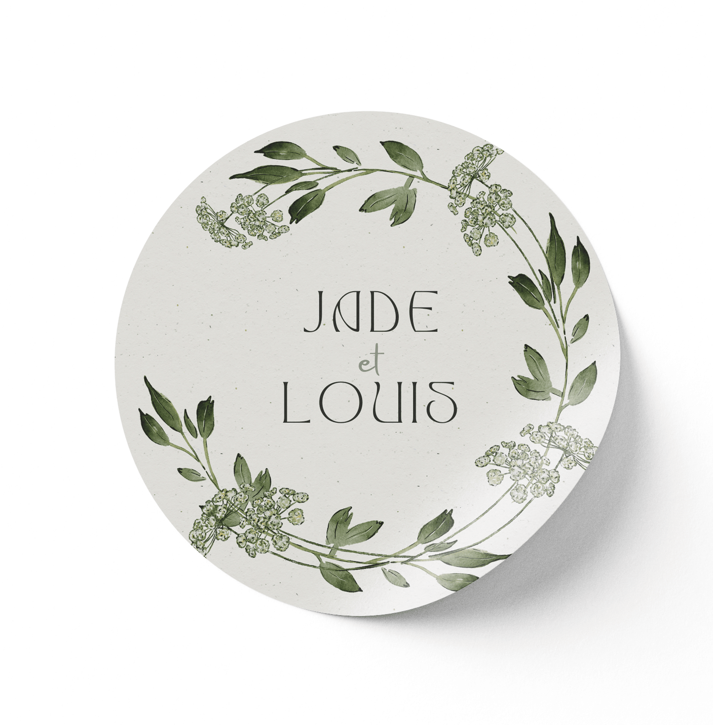 Stickers Mariage Floral - L’Atelier Personnalisé