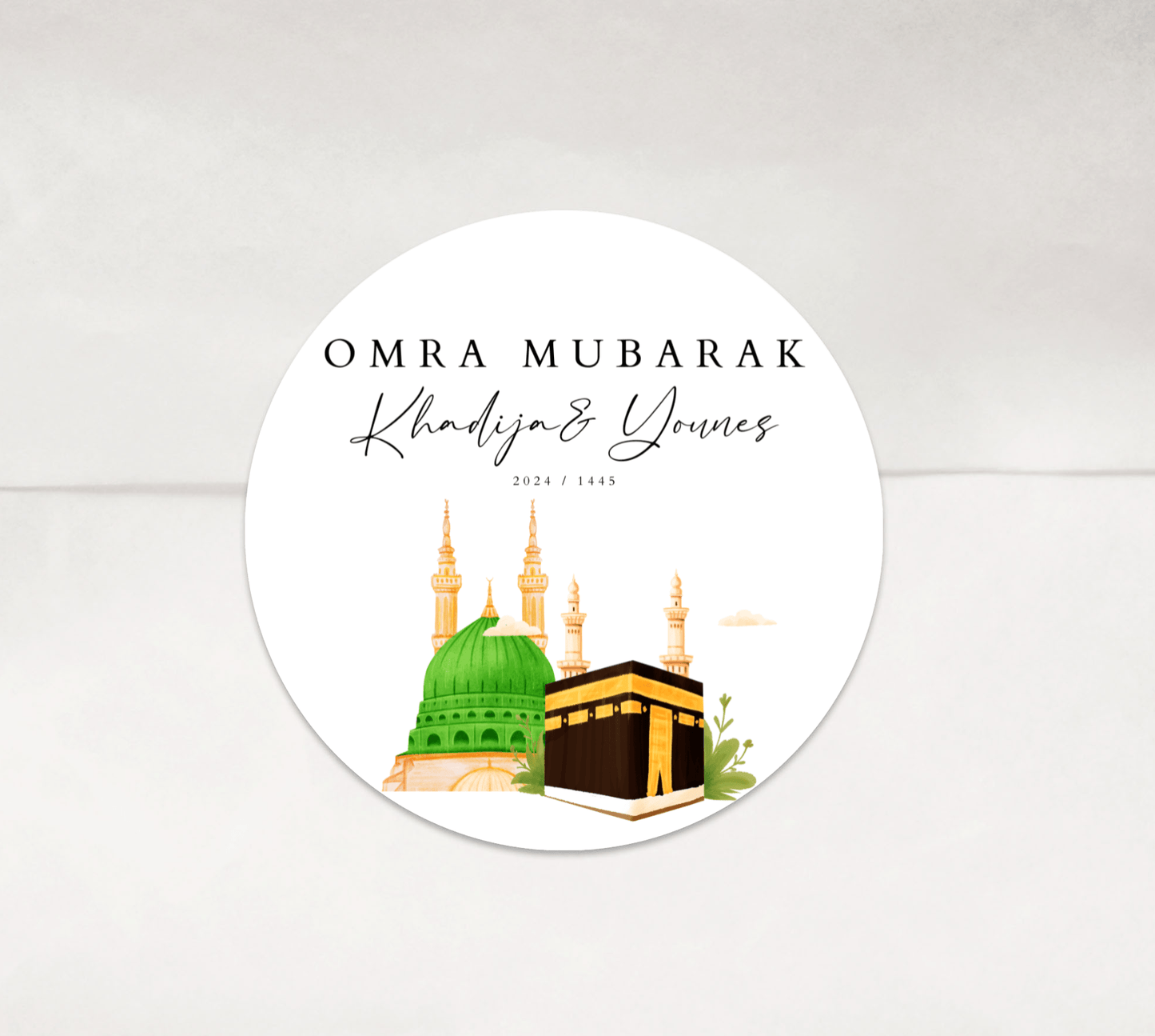 Stickers Omra Mubarak Medine Mekka - L’Atelier Personnalisé