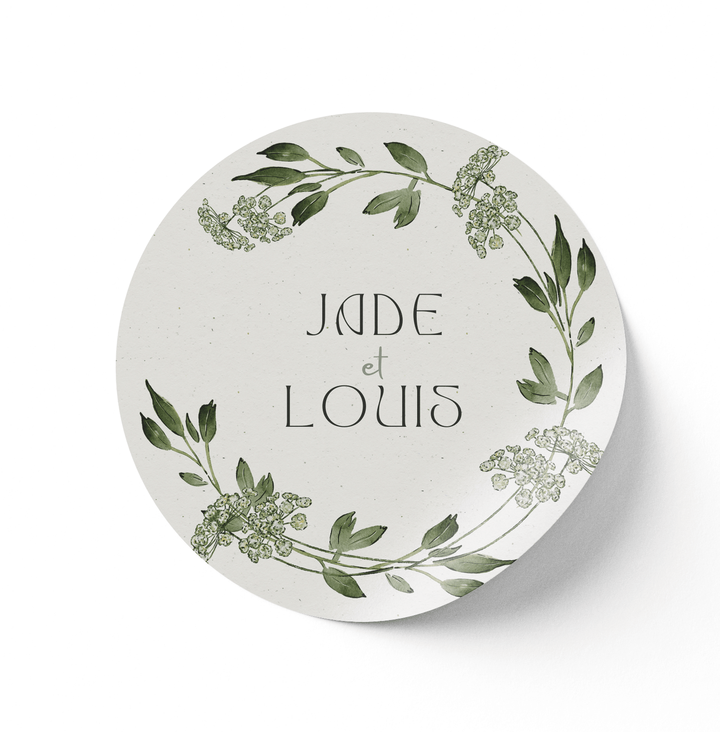 Stickers Mariage Floral - L’Atelier Personnalisé